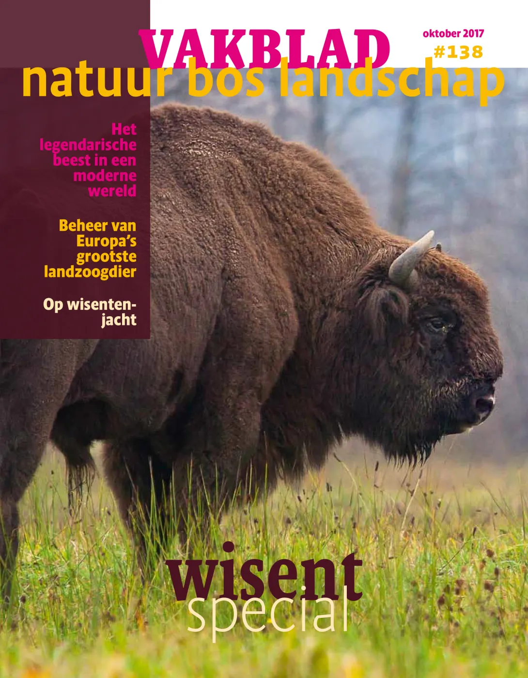 Vakblad Natuur Bos Landschap, wisentspecial